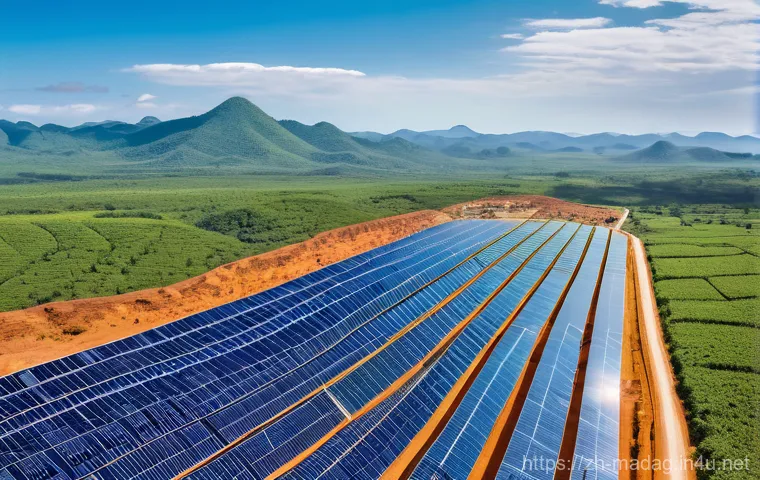 마다가스카르에서 전력 사정과 정전 문제 - **Prompt:** "A vibrant yet contrasting street scene in a Malagasy town at dusk. On one side of the s... 마다가스카르에서 전력 사정과 정전 문제 - **Prompt:** "A vibrant yet contrasting street scene in a Malagasy town at dusk. On one side of the s...