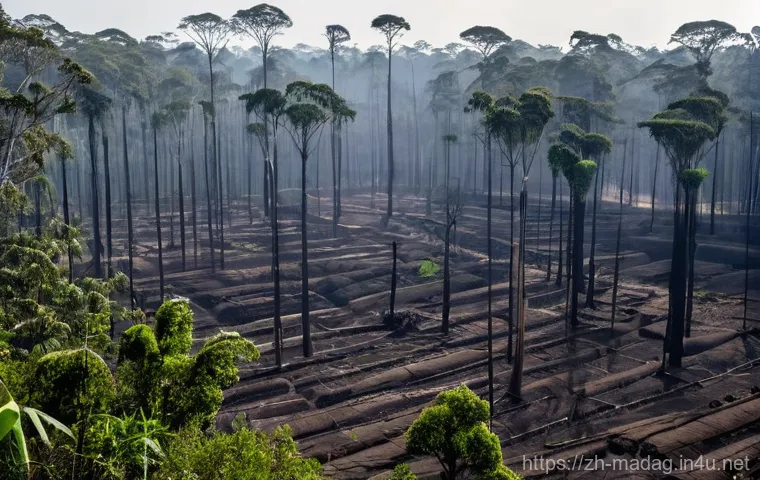 마다가스카르 삼림 벌채와 자연보호 - **Prompt 1: The Vibrant Heart of Madagascar's Biodiversity**
    "A hyper-realistic, high-resolution...